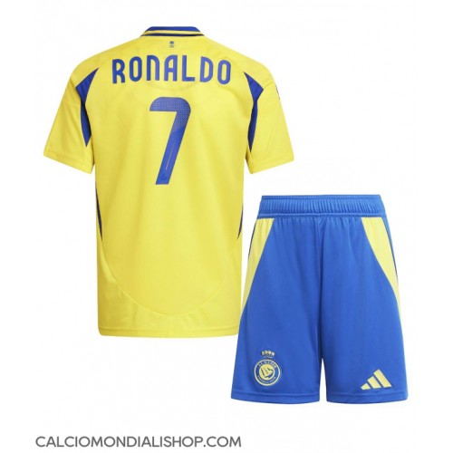 Maglie da calcio Al-Nassr Cristiano Ronaldo #7 Prima Maglia Bambino 2024-25 Manica Corta (+ Pantaloni corti)